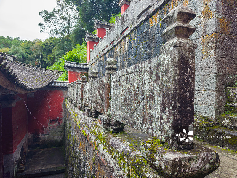 云南省保山市腾冲市绮罗古镇水映寺图片素材