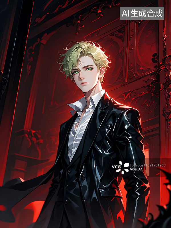【AI数字艺术】神秘优雅的绅士图片素材