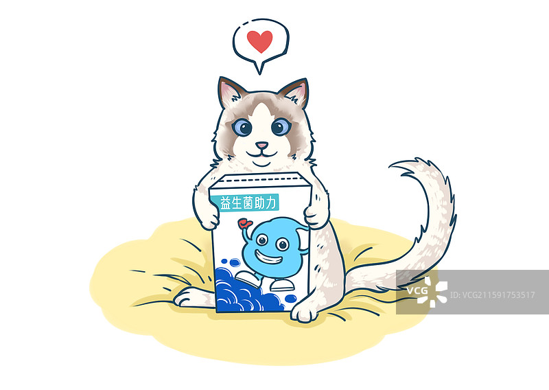 益生菌保护宠物健康海报图片素材