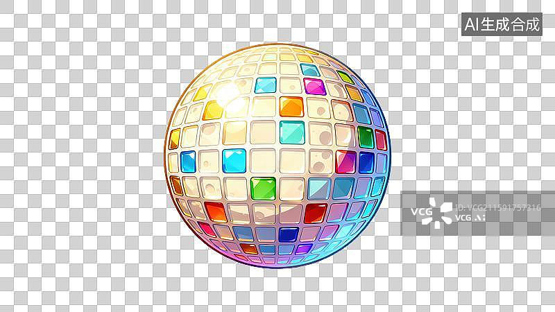 【AI数字艺术】满月月亮中秋节透明元素插画创意抽象月亮拼图活动印刷方块网格图案奇幻卡通风格金属高光透明效果设计图片素材