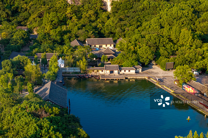 柯岩鲁镇航拍图片素材