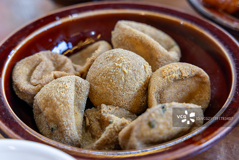 贵阳明代青岩古镇地方特色美食 豆腐圆子图片素材