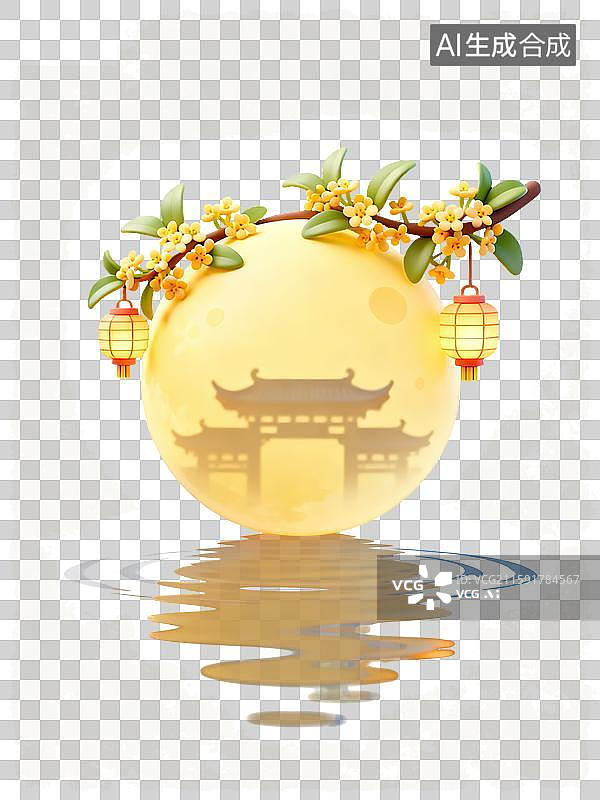【AI数字艺术】中秋圆月图片素材