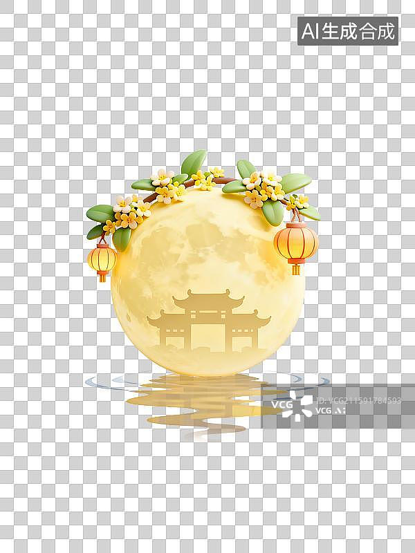 【AI数字艺术】中秋圆月图片素材