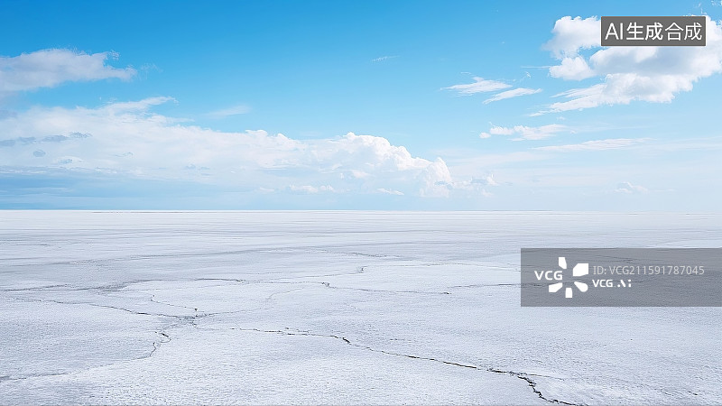 【AI数字艺术】户外汽车展示场景,道路展示背景,蓝天白云,晴朗淡蓝色天空,散落的白云,极简自然景观,纯净空旷感图片素材