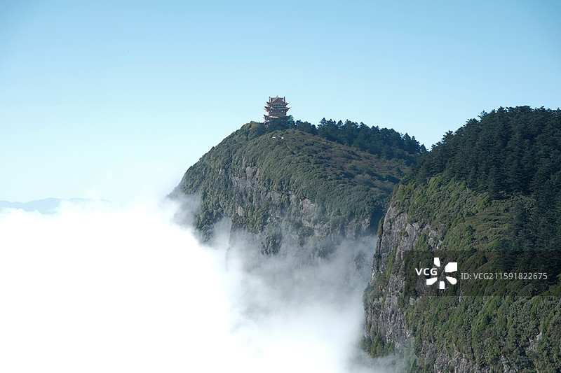 四川峨眉山，万佛顶图片素材