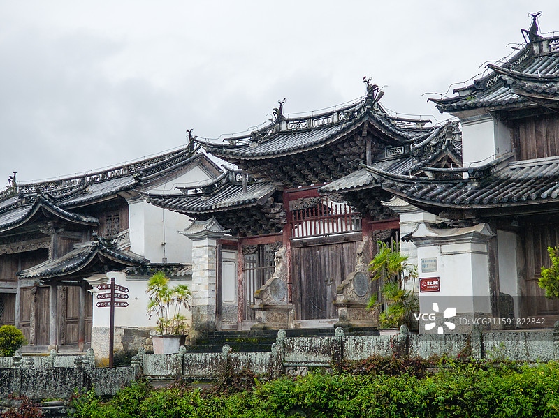 云南省保山市腾冲市绮罗古镇文昌宫图片素材