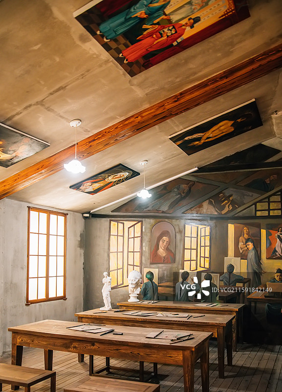 上海土山湾博物馆室内展览空间图片素材