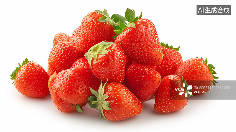 【AI数字艺术】夏日草莓盛宴图片素材
