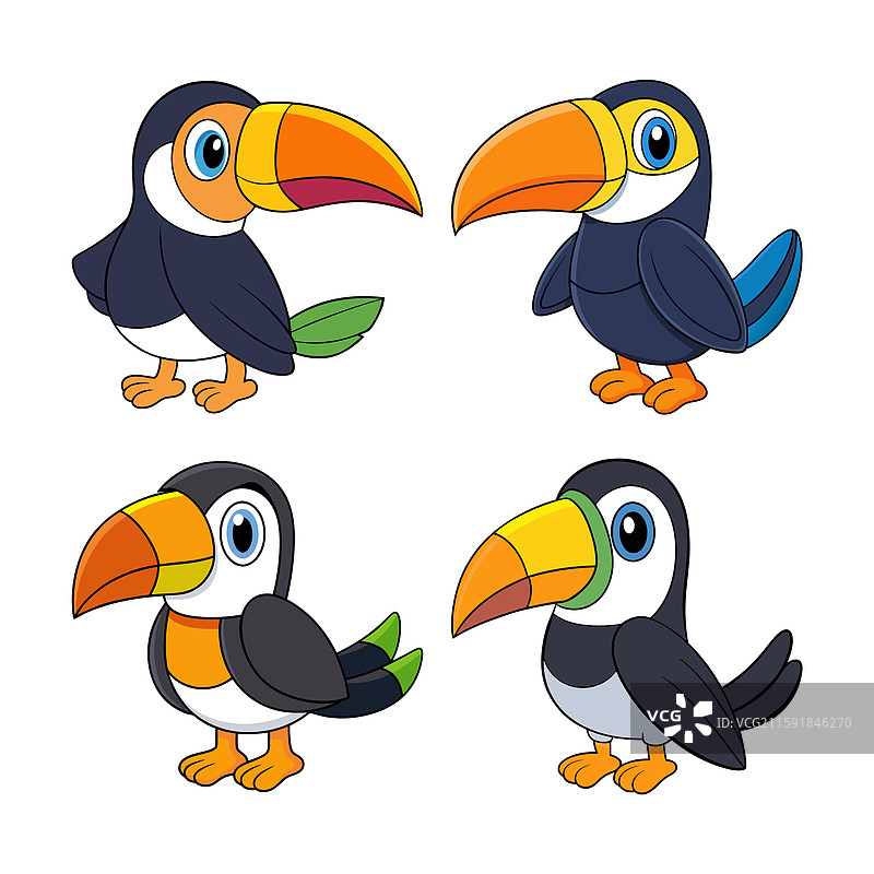 动物剪贴画设计集图片素材