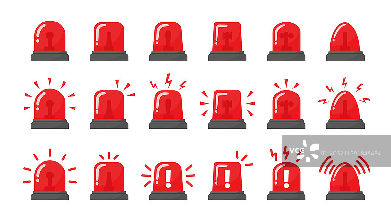 紧急警报灯警示标志设备图片素材