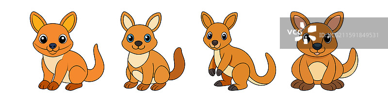 动物剪贴画设计集图片素材