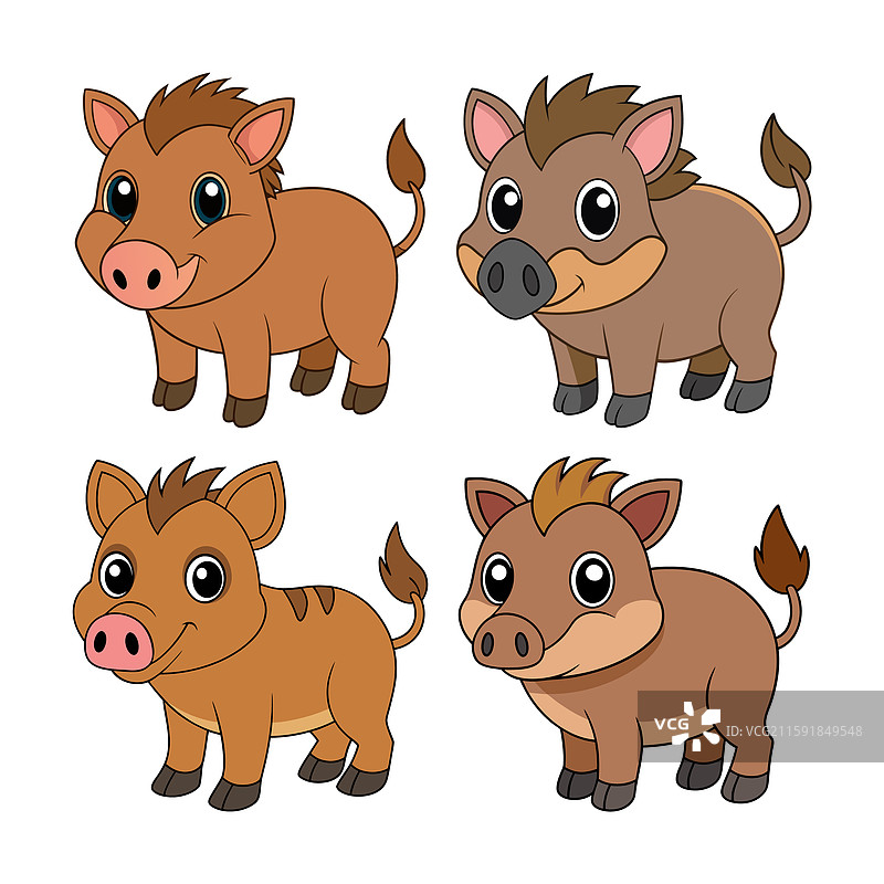 动物剪贴画设计集图片素材