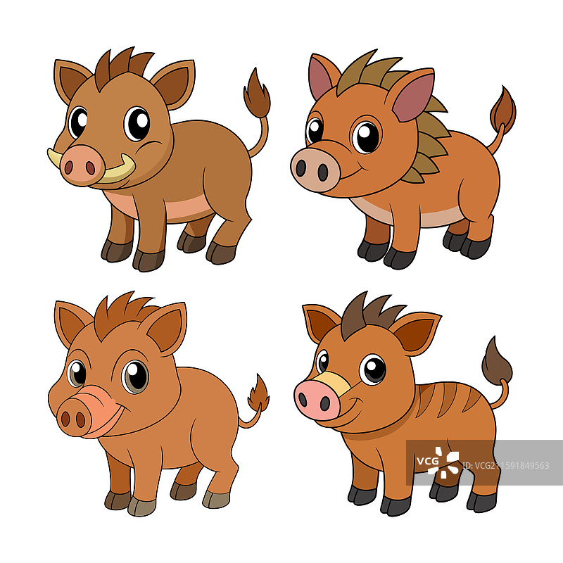 动物剪贴画设计集图片素材