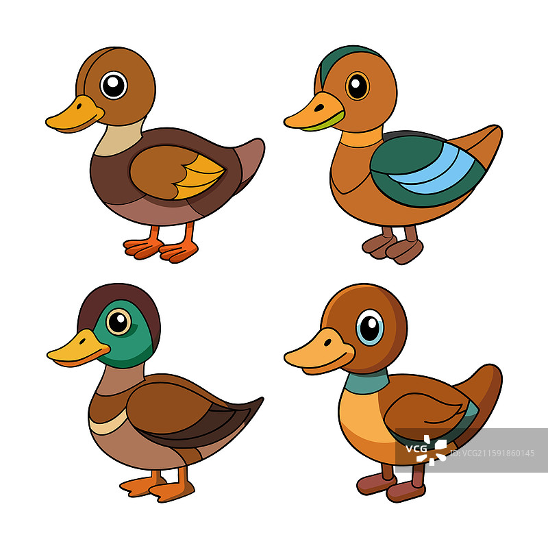 动物剪贴画设计集图片素材