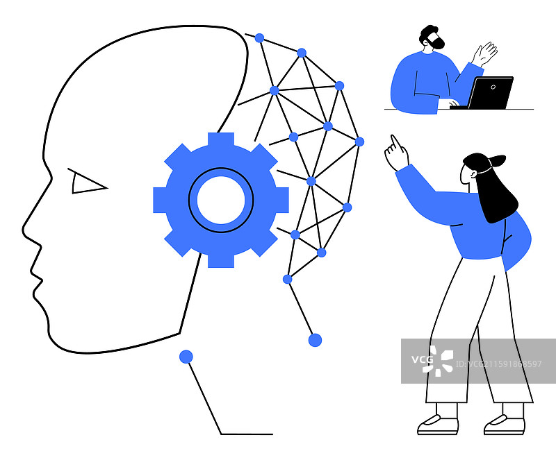 人机交互与机器学习图片素材