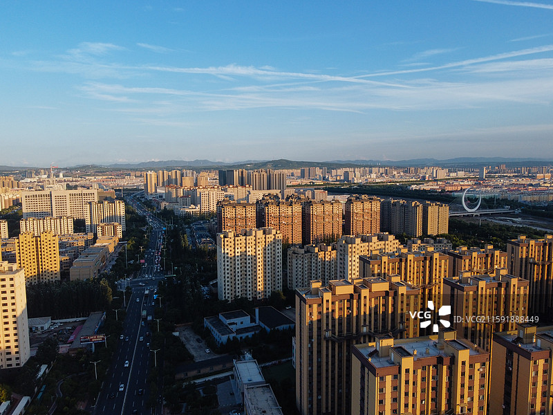赤峰市 红山区 松洲公园 松山区 赤峰商厦 航拍 地标图片素材