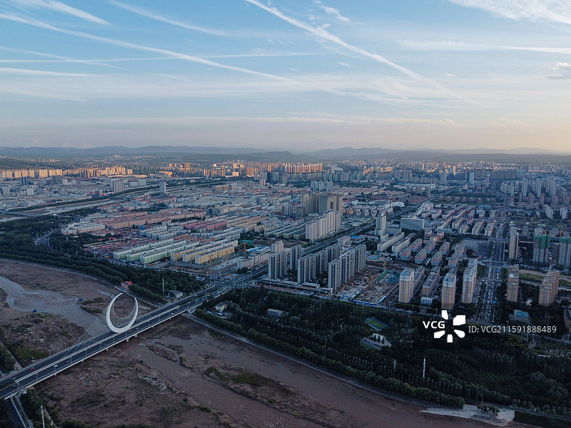 赤峰市 红山区 松洲公园 松山区 赤峰商厦 航拍 地标图片素材