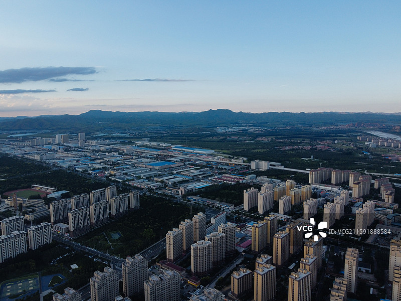 赤峰市 红山区 松洲公园 松山区 赤峰商厦 航拍 地标图片素材