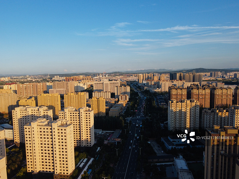 赤峰市 红山区 松洲公园 松山区 赤峰商厦 航拍 地标图片素材