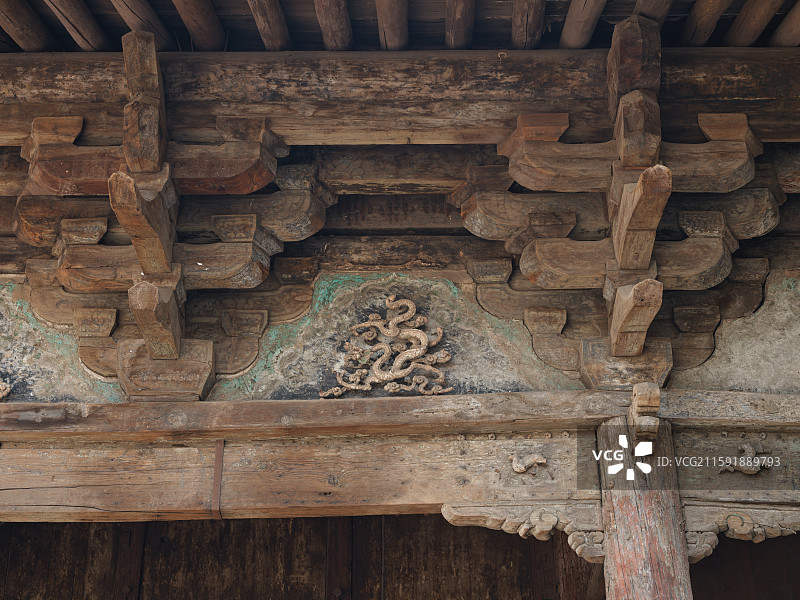 山西平遥古城清虚观建筑图片素材