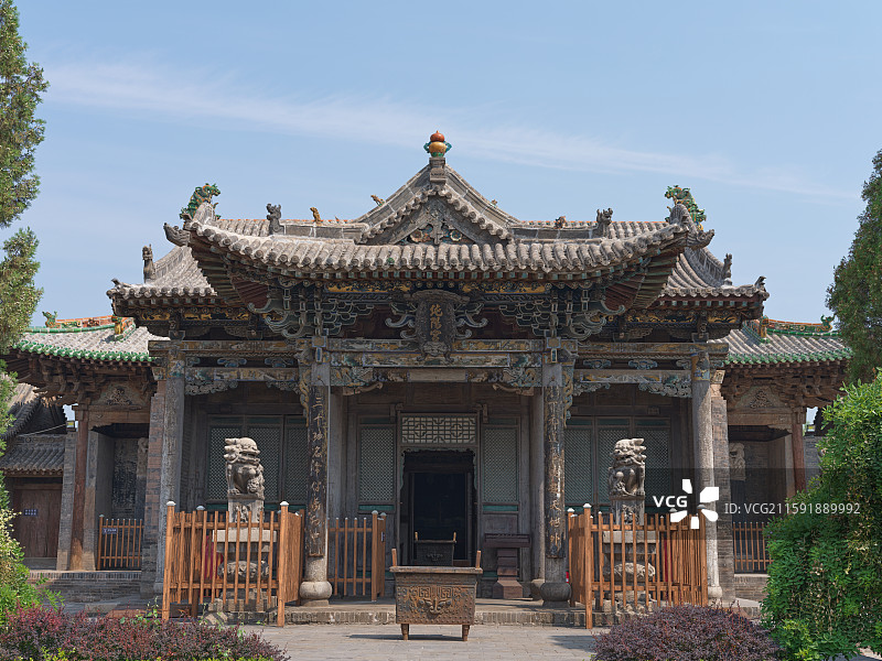 山西平遥古城清虚观建筑图片素材