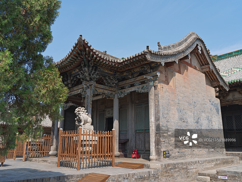 山西平遥古城清虚观建筑图片素材