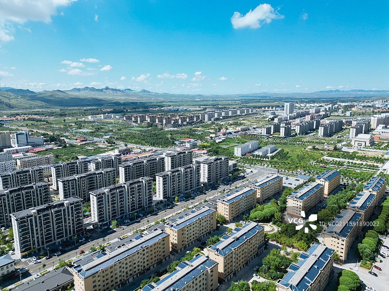 巴林右旗 西山村 大坂村 航拍 风光图片素材