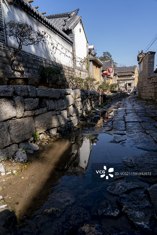 章丘古村朱家峪图片素材