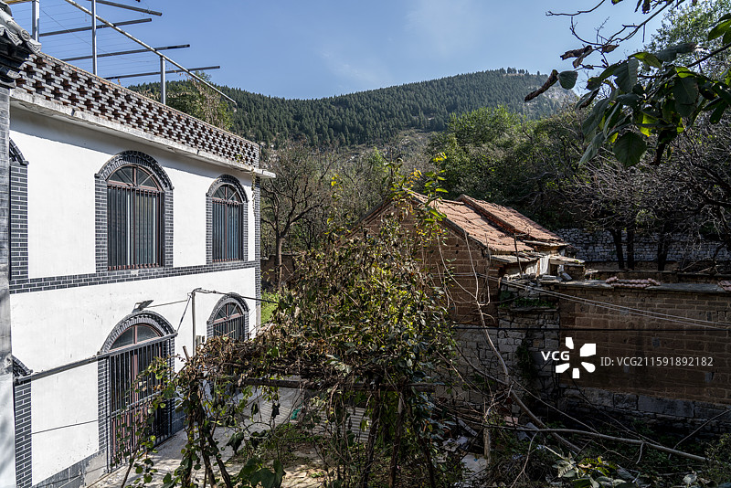 章丘古村朱家峪图片素材