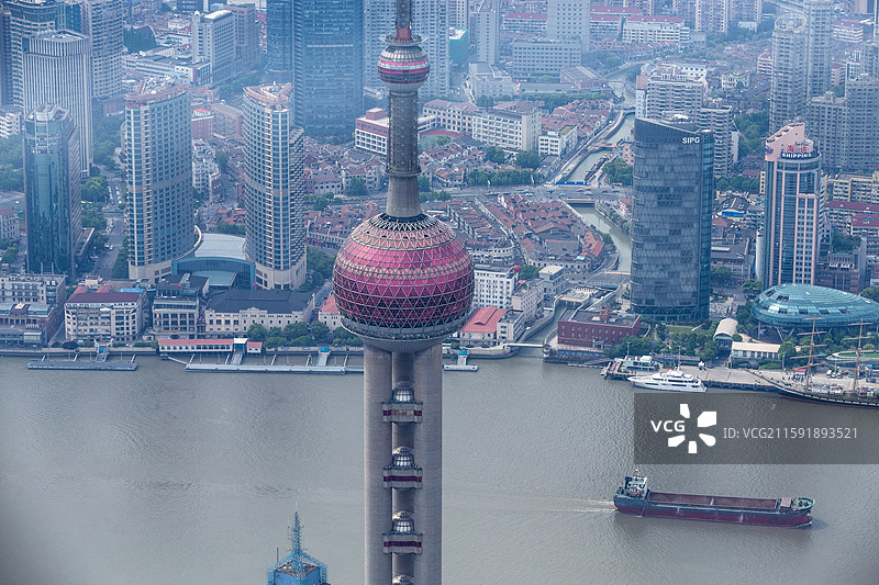 上海陆家嘴俯瞰图片素材