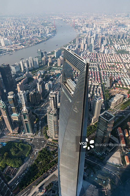 上海陆家嘴俯瞰图片素材