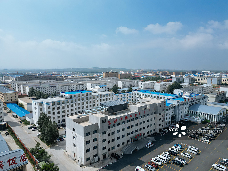 敖汉旗 新惠镇 石虎山 新惠路 新北村 航拍图片素材