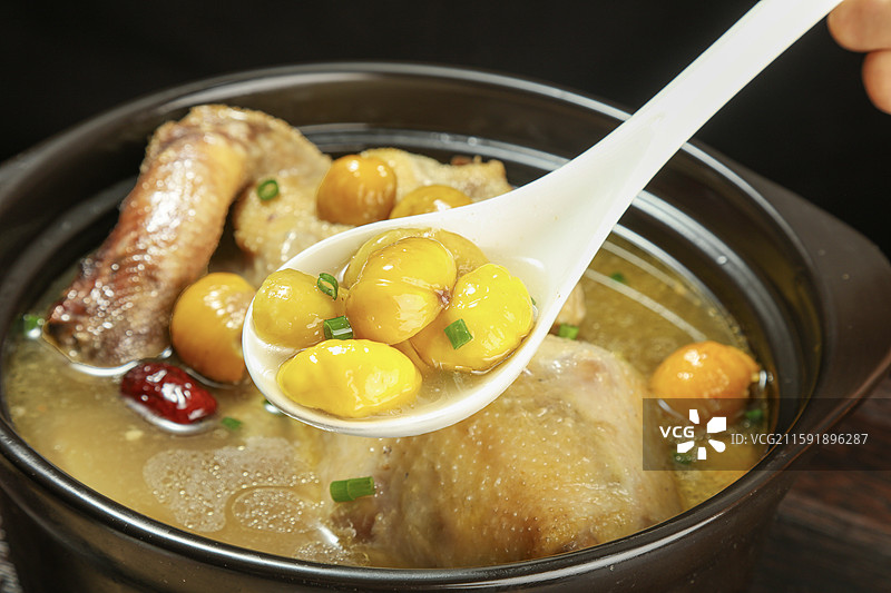 板栗炖鸡 板栗焖鸡图片素材