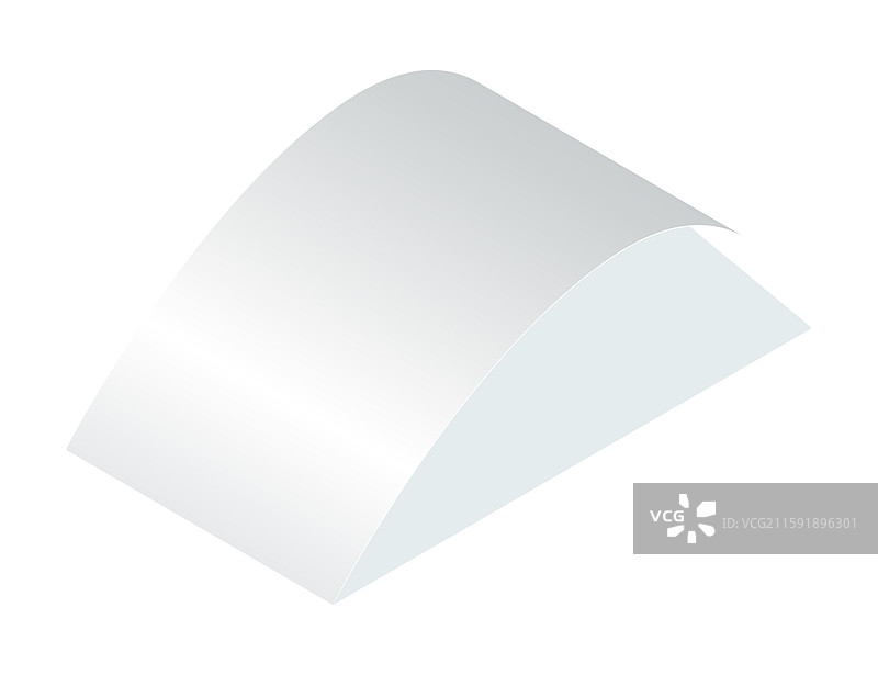 带阴影的弯曲付款支票和收据图片素材