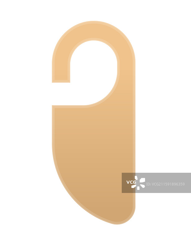 独特的门挂标签形状可供选择图片素材