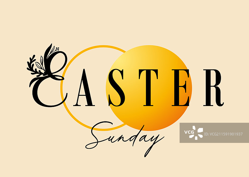 复活节星期天创意排版网页幻灯片图片素材