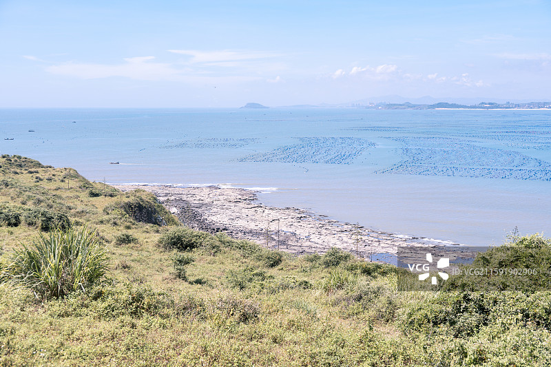 镇海角的渔船码头海岛图片素材