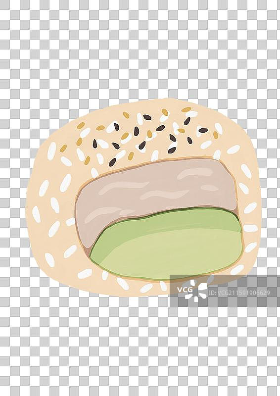 金枪鱼牛油果寿司卷图片素材