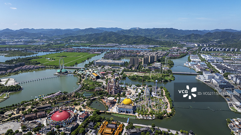 绍兴柯桥东方山水乐园图片素材