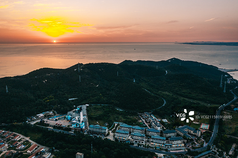 山东烟台长岛日出图片素材