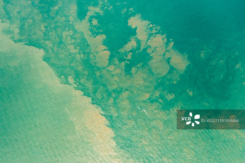 山东烟台长岛，渤海黄海分界线图片素材