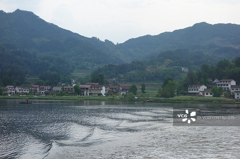 陕西省陕南汉中市南郑区红寺湖图片素材