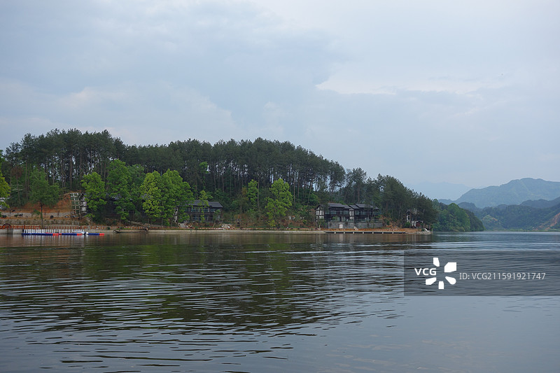 陕西省陕南汉中市南郑区红寺湖图片素材