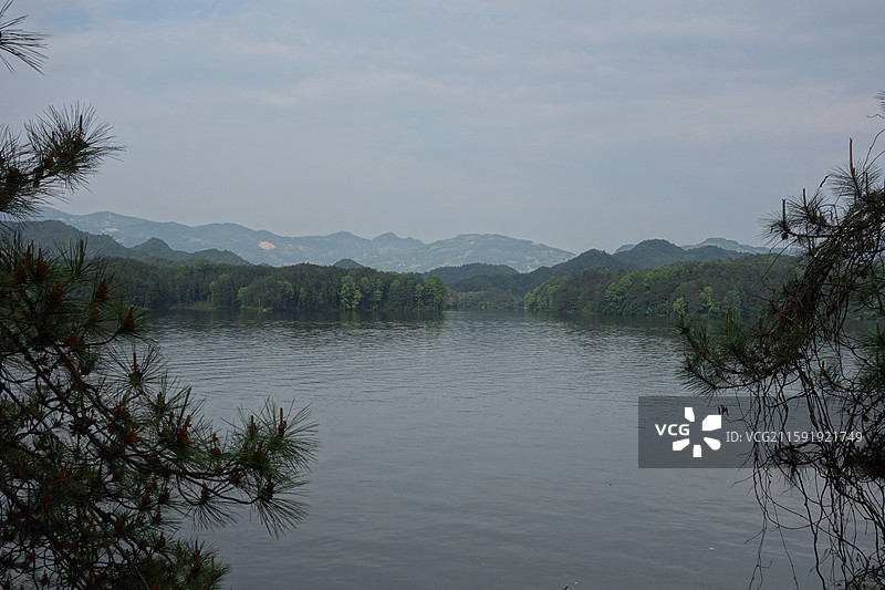 陕西省陕南汉中市南郑区红寺湖图片素材
