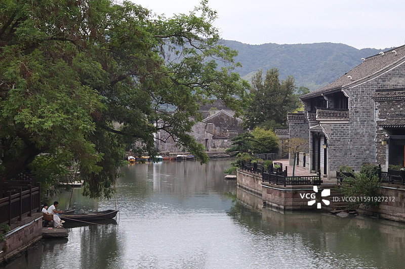 宁波东钱湖韩岭老街图片素材