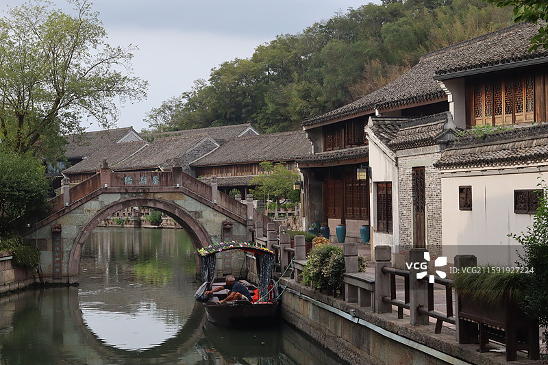 宁波东钱湖韩岭老街图片素材