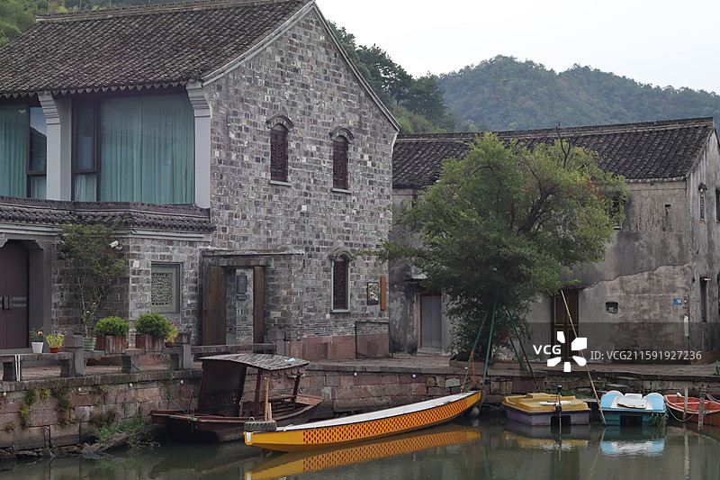 宁波东钱湖韩岭老街图片素材