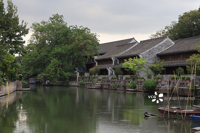 宁波东钱湖韩岭老街图片素材