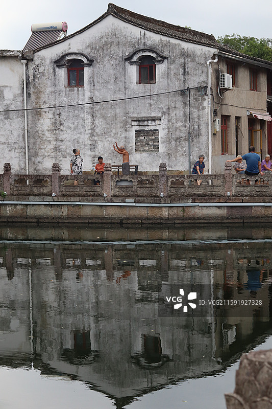 宁波东钱湖韩岭老街图片素材